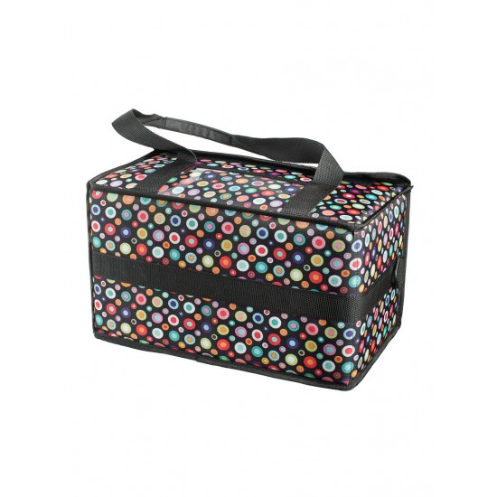 Isothermal Delivery Coffee Bag Black With Dots Isothermal Delivery Coffee Bag Black With Dots