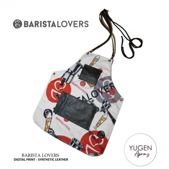 Barista Lovers Aprons „Barista Lovers“ Ποδιά Premium Αντοχής Διπλού Καμβά