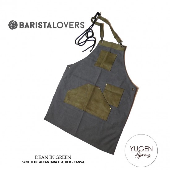 Barista Lovers Aprons “Dean In Green” Ποδιά Premium Αντοχής Διπλού Καμβά