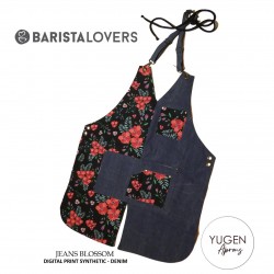 Barista Lovers Aprons “Jeans Blossom” Premium Double Digital Print