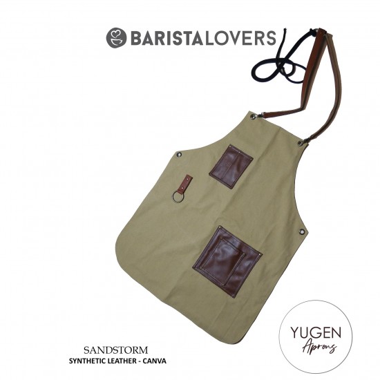 Barista Lovers Aprons “Sandstorm” Ποδιά Premium Αντοχής Διπλού Καμβά