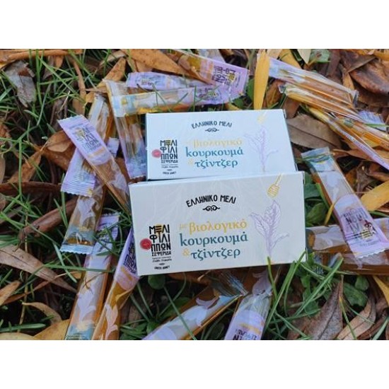 Greek Philippi Honey With Organic Turmeric & Ginger 12 pcs Greek Philippi Honey With Organic Turmeric & Ginger 12 pcs