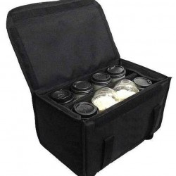 Isothermal Coffee Delivery Bag Black 8 Seats