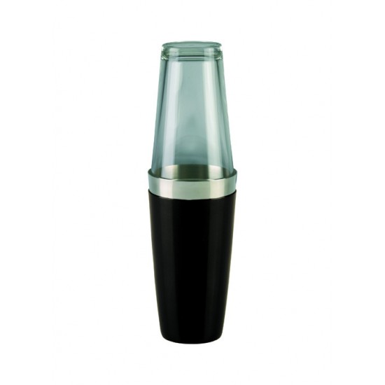 APS Boston Shaker Με Ποτήρι Μαύρο 700ml