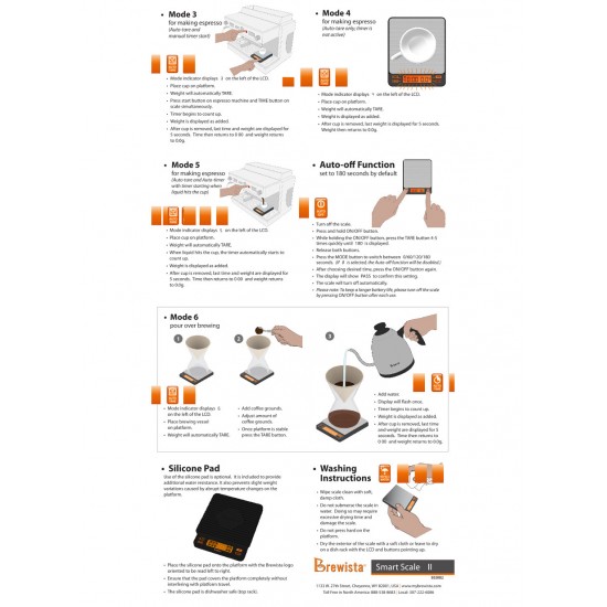 Brewista Smart Scale V2 Ζυγαριά 2kg/0,1g