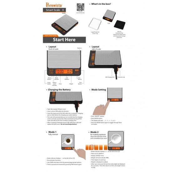 Brewista Smart Scale V2 Ζυγαριά 2kg/0,1g