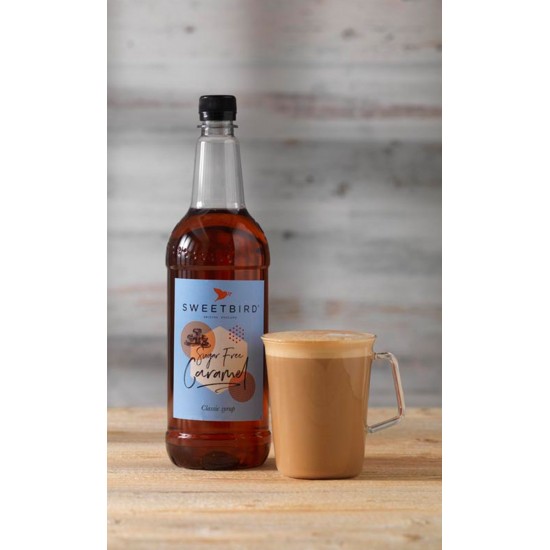 Sweetbird Caramel Syrup Sugar Free 1L