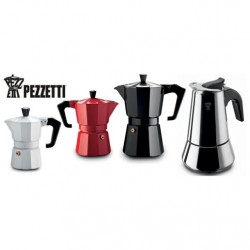 Pezzetti Italexpress Moka Espresso Coffeemaker 1 Cup Black