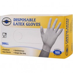 Disposable Latex Gloves Powdered 100pcs