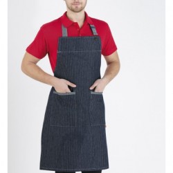 New Collections Striped Jean Apron P700
