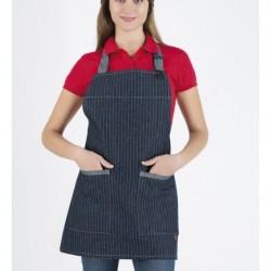 New Collections Striped Jean Apron P710