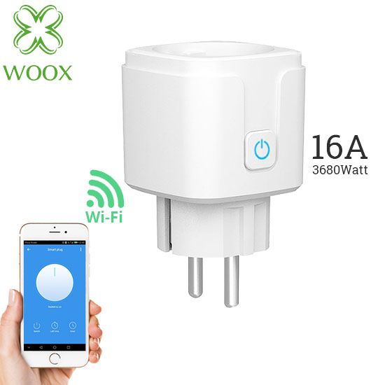 WOOX Smart WiFi Πρίζα 16A 3680W Για Τηλεχειρισμό Οικιακών Συσκευών- R5024