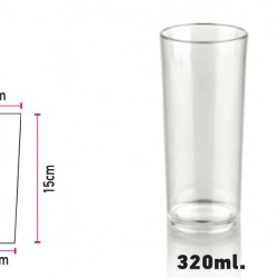 Ποτήρι Polycarbonate Σωλήνας 320ml