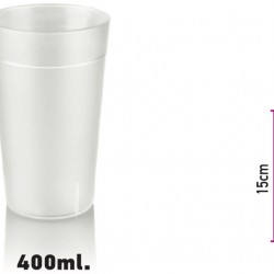 Ποτήρι Polycarbonate Αμμοβολής 400ml