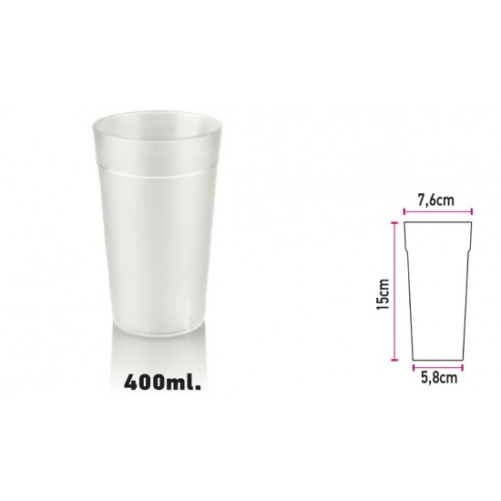 Ποτήρι Polycarbonate Αμμοβολής 400ml