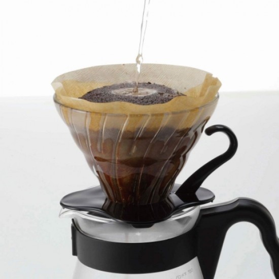 Hario Glass Coffee Dripper V60 02 Black
