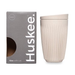 Huskee Cup&Lid Natural 12oz
