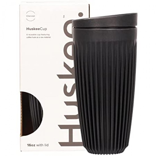 Huskee Cup&Lid Charcoal 16oz