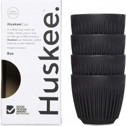 Huskee Cup Charcoal 6oz 4 τμχ