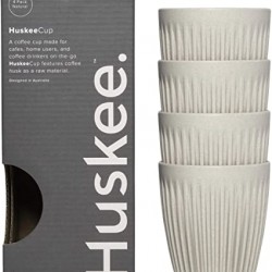 Huskee Cup Natural 8oz 4 τμχ