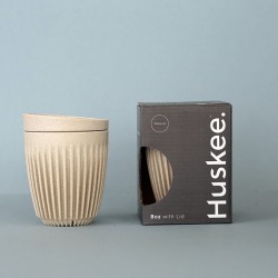 Huskee Cup&Lid Natural 8oz