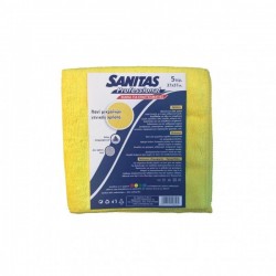 Sanitas Pro Yellow Microfiber Cloths 5 pcs.