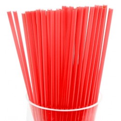 Red Plastic Straws 1000pcs
