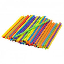  Thick Plastic Straws Colored 1000pcs.
