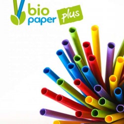 Bio Paper Plus Χάρτινο Freddo Καλαμάκι 500τμχ