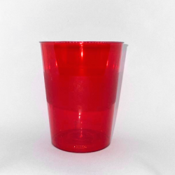 Πλαστικό Ποτήρι Crystal Για Party Κόκκινο 10 τμχ.