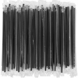 Reusable Straight Drinking Straws (Ανακυκλωμένο Καλαμάκι Φρεντο Ατομικά Τυλιγμένο)