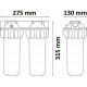 Atlas Filtri Senior Duplex Plus 3P AFO SX TS Housing Συσκευή Φίλτρου Νερού Κεντρικής Παροχής 3/4”