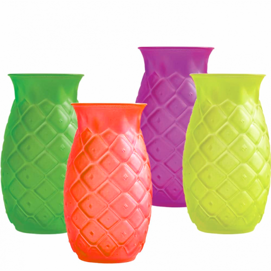 Tiki Γυάλινο Ποτήρι "Pina Neon"σε 4 Χρώματα
